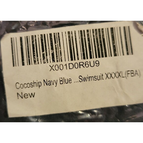 NEW Navy Women's Size 4XL XXXXL Plus Bikini Bottom High-Waist Swimwear - Picture 7 of 7